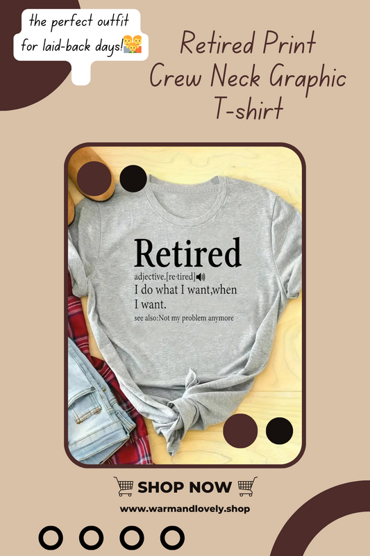 Unleash Your Unique Style with Our Retired Graphic Tees and Outfits