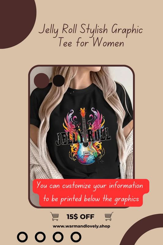 Jelly Roll Stylish Graphic Tee for Women