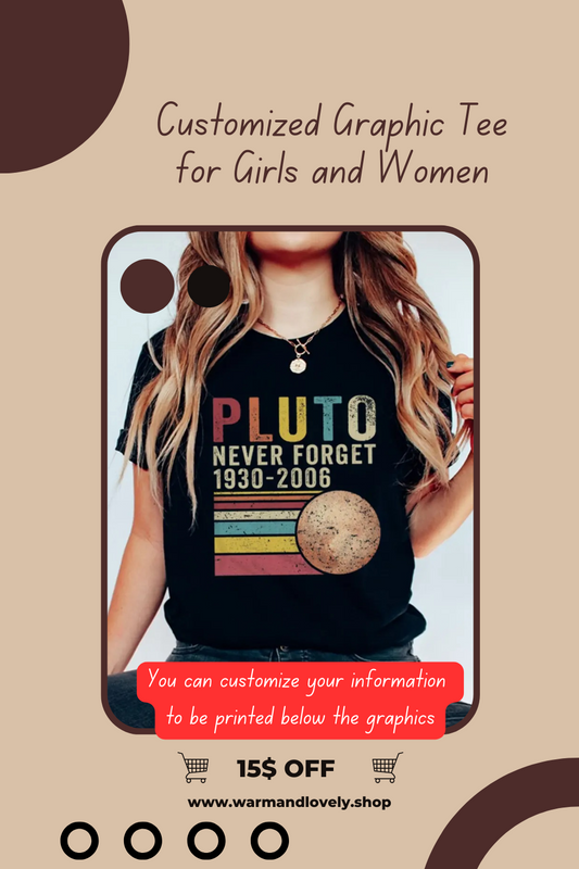 Customized Graphic Tee for Girls and Women